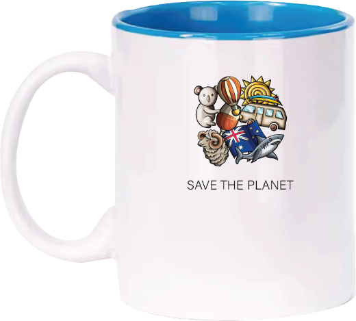 Picture of Cup(Printed Save the Planet Blue)