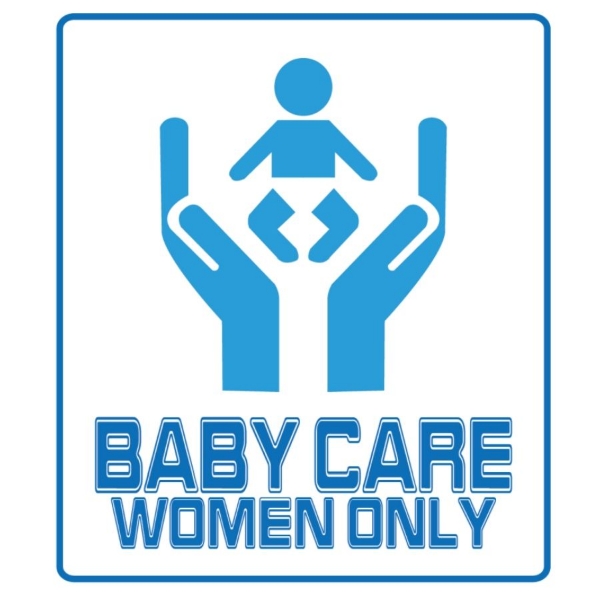 Picture of Sign Label  Baby care woman only