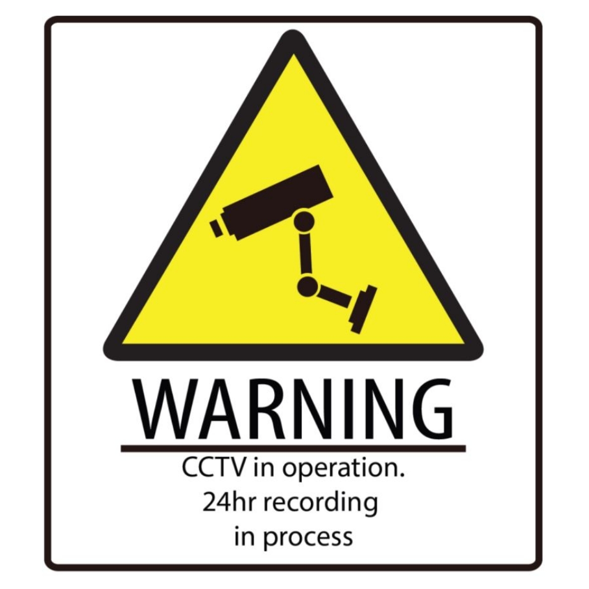 Picture of Sign Label CCTV 24 hours