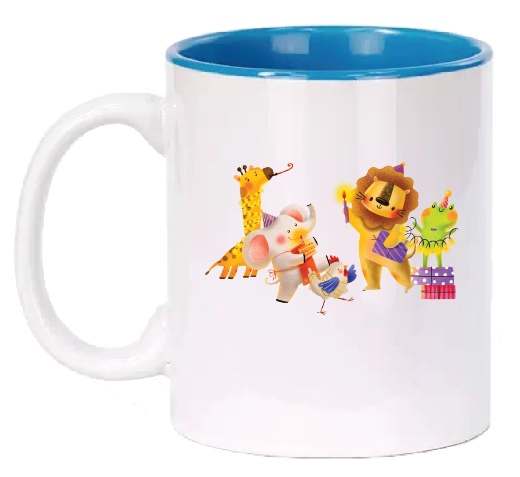 Picture of Cup(Printed Happy Birthday Blue) 