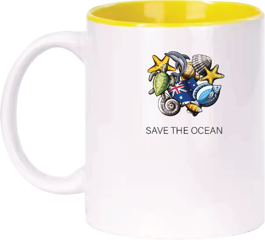 Picture of Cup(Printed Save the Ocean Yellow)