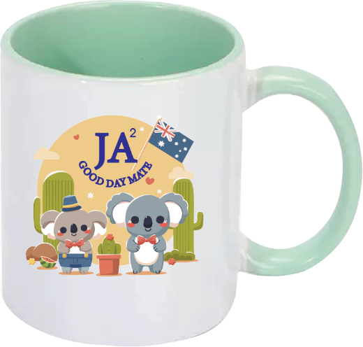 Picture of Cup(Printed Good Day Mate  Aqua Green) 