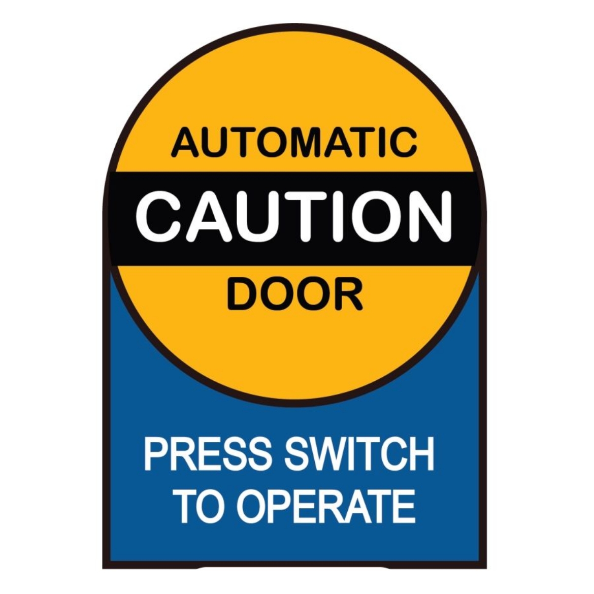 Picture of Sign Label automatic door caution