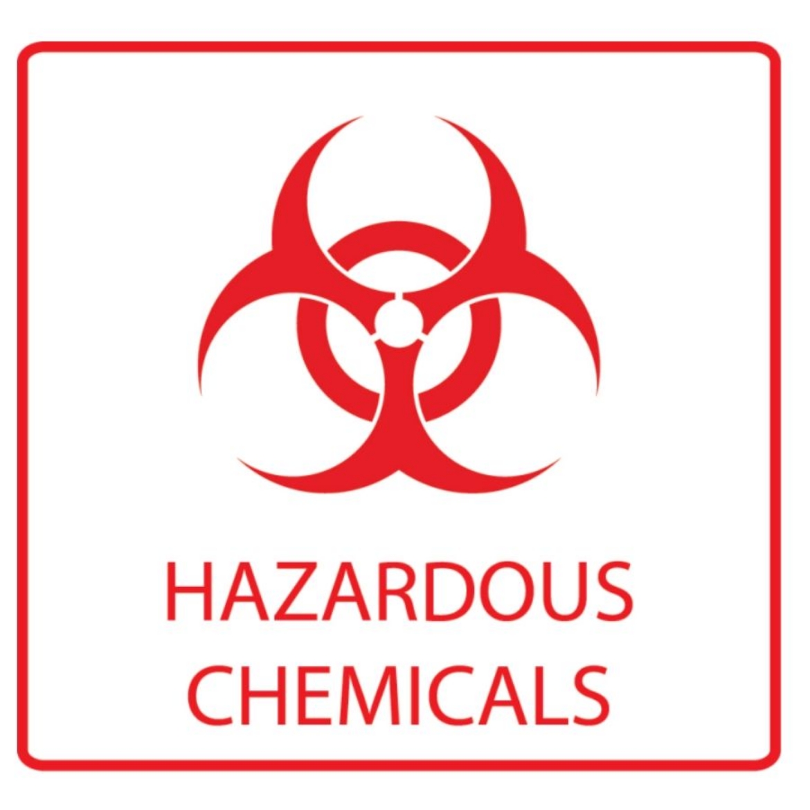 Picture of Sign Label Hazardous chemicals