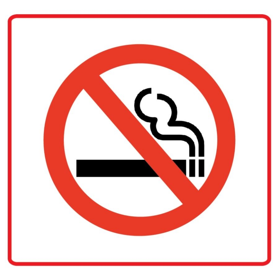 Picture of Sign Label No smoking (7cm width)