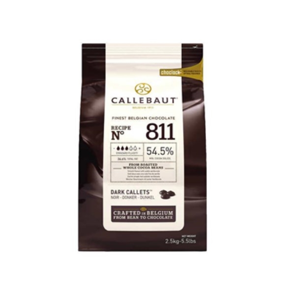 Picture of Chocolate Dark 54.5% 2.5kg-Callebaut