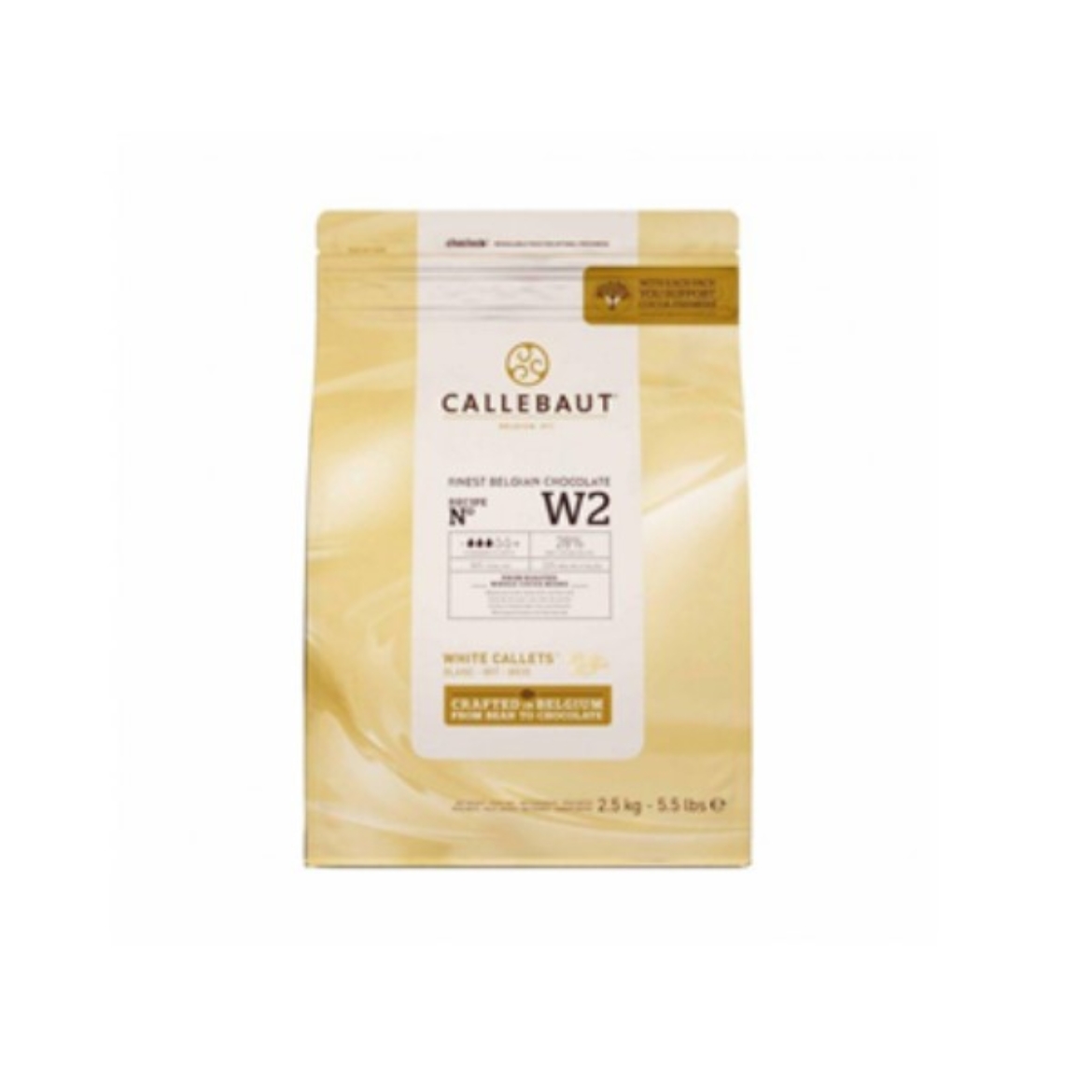 图片 Chocolate Couverture White Callets 2.5kg-CALLEBAUT