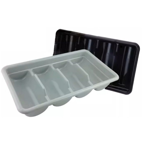 Picture of Box four-compartment cutlery grey