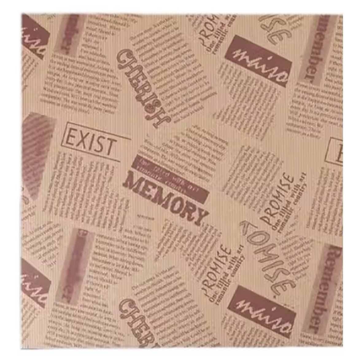 Picture of tray paper food-grade oil-proof English newspaper 28cm*38cm 500 pcs