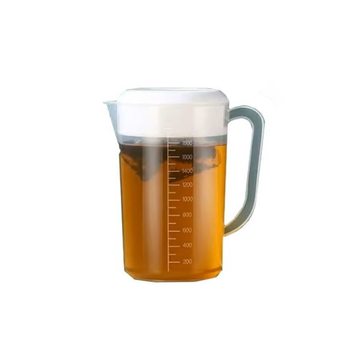 Picture of jug plastic cold water with lid Taiwan style extra thick white 2000ml