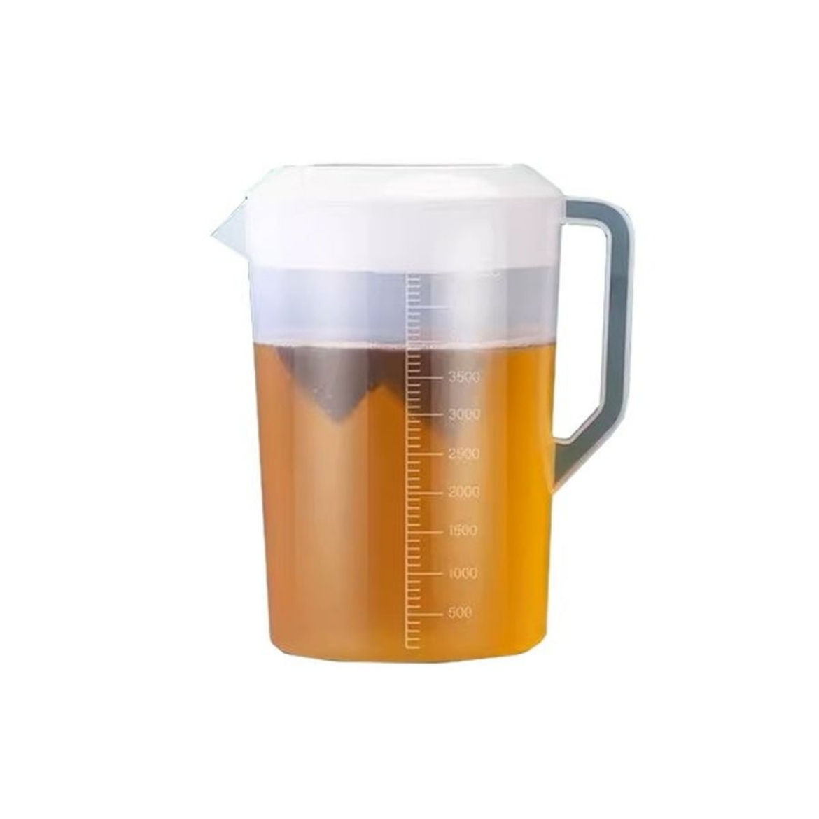 Picture of jug plastic cold water with lid Taiwan style extra thick white 5000ml