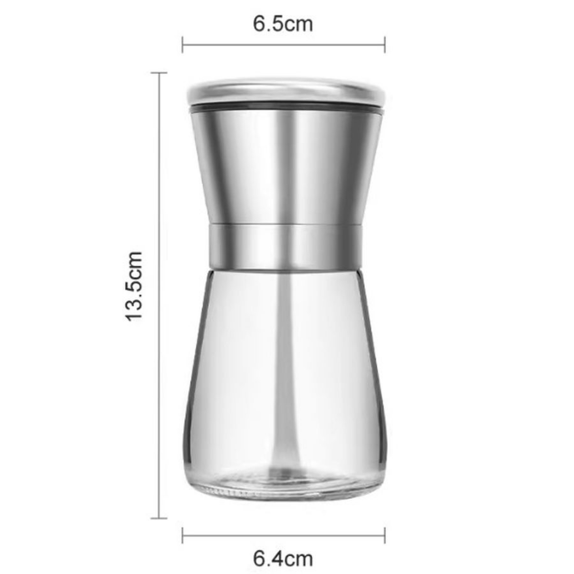 Picture of jar seasoning stainless steel low set of 4