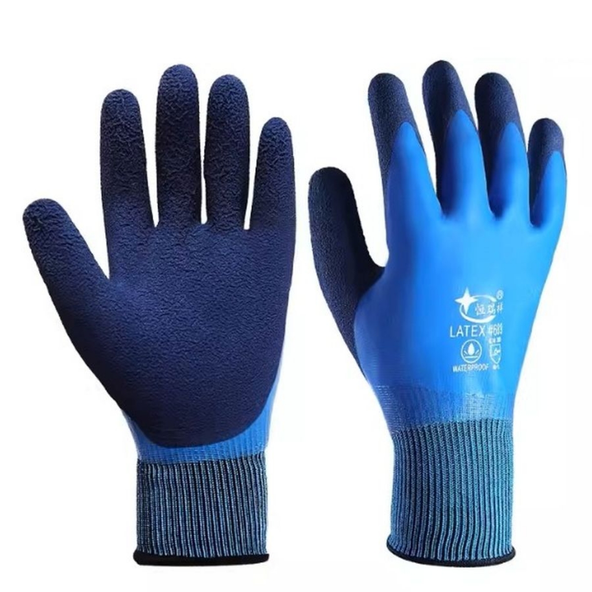 Picture of gloves safety blue 12 pairs