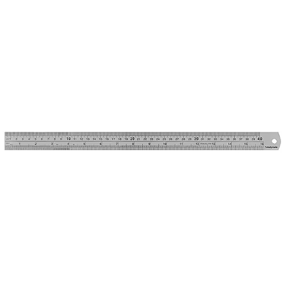 Stainless Steel Ruler 40cm-Studymate の画像