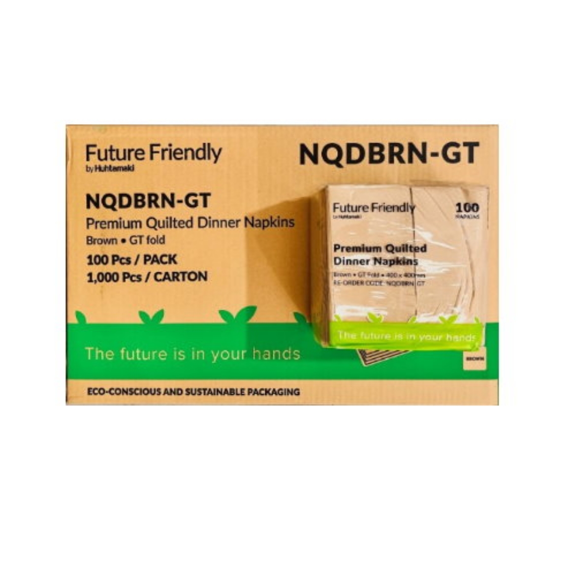 Picture of Napkin Dinner Quilted Kraft GT Future Friendly 1000 pcs-GT