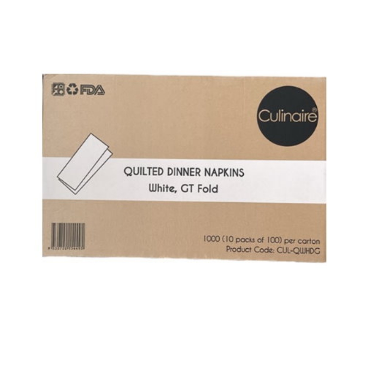 Picture of Napkin Dinner Quilted White Gt Culinaire 1000pcs