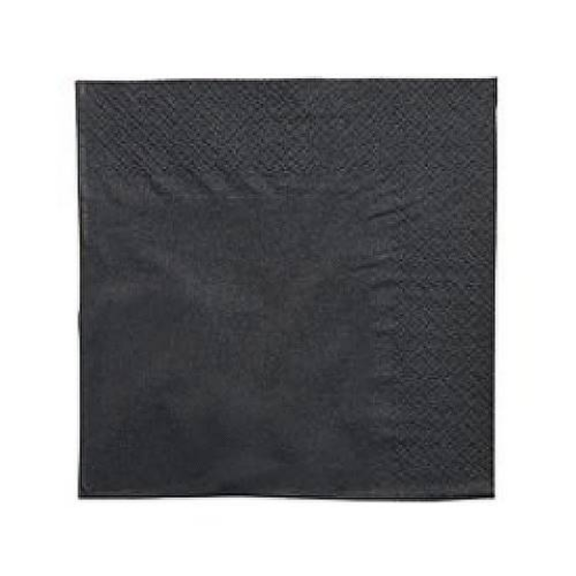 Picture of Napkins 1/4 Fold Black