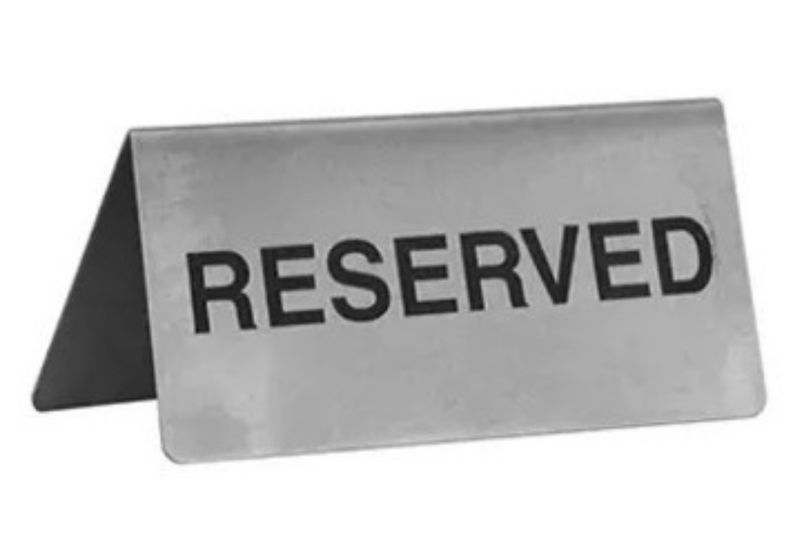 Picture of Sign Reserve 18/10