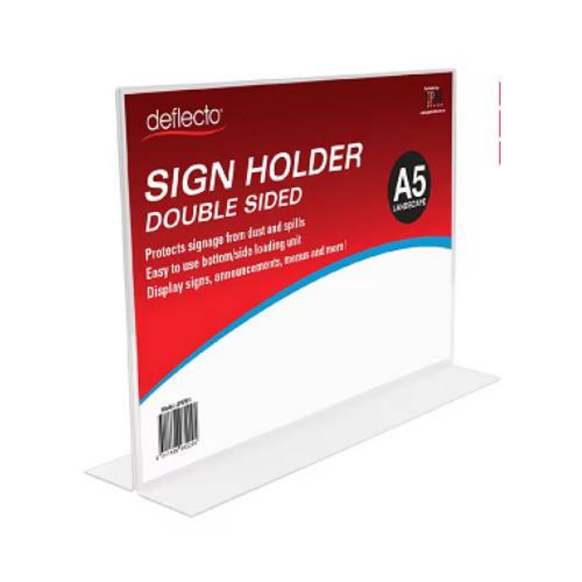 Picture of double-sided T-Shape A5 Sign Holder Landscape