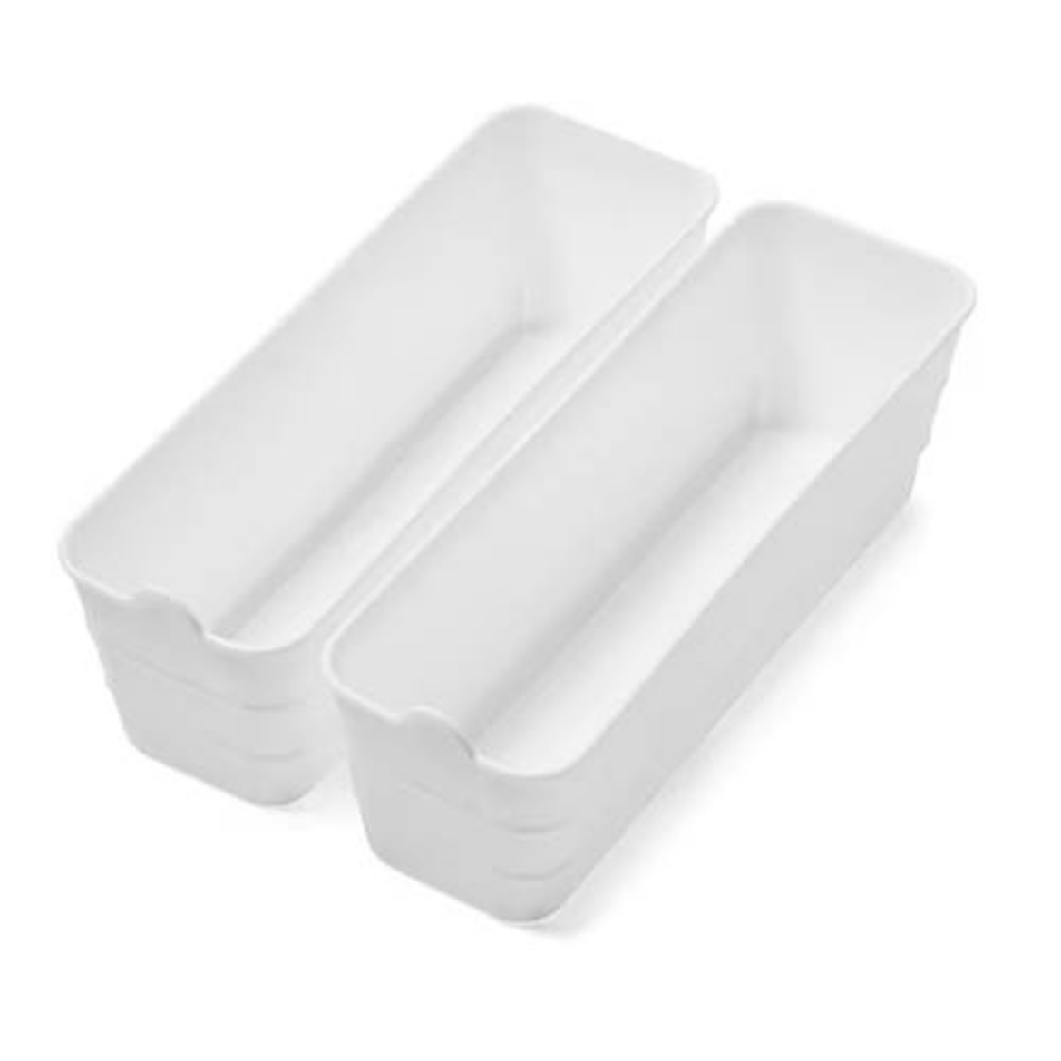 Picture of 2 Pack Narrow Flex Trays White