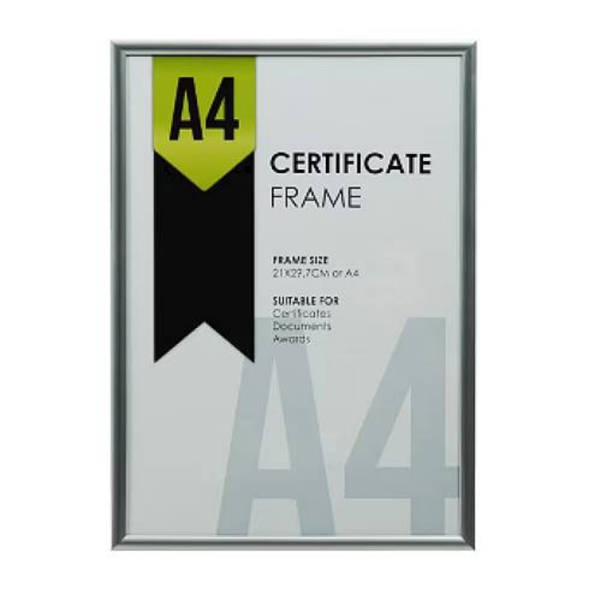 Picture of A4 Certificate Frame Silver