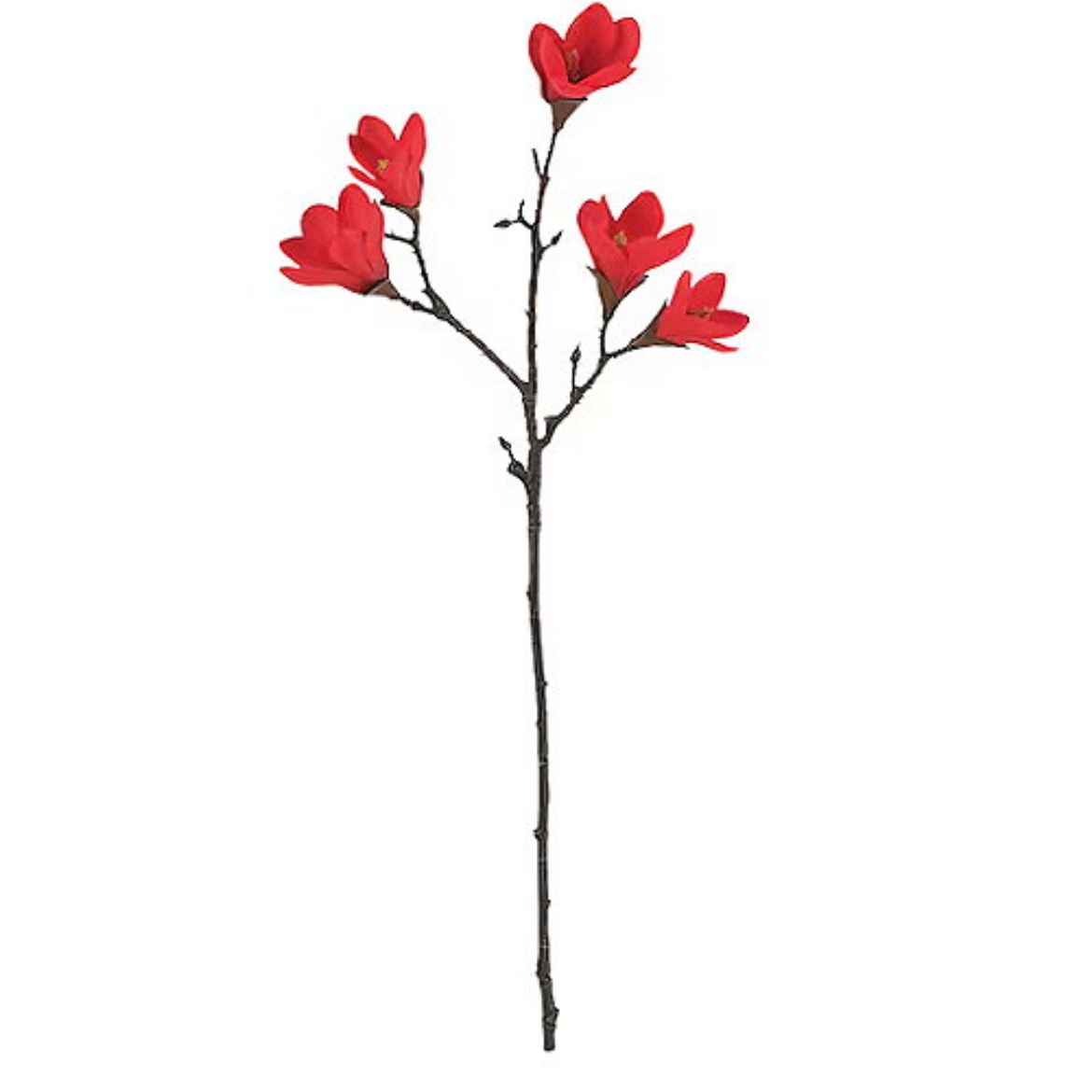 Picture of Artificial flower, Magnolia/red, 50 cm