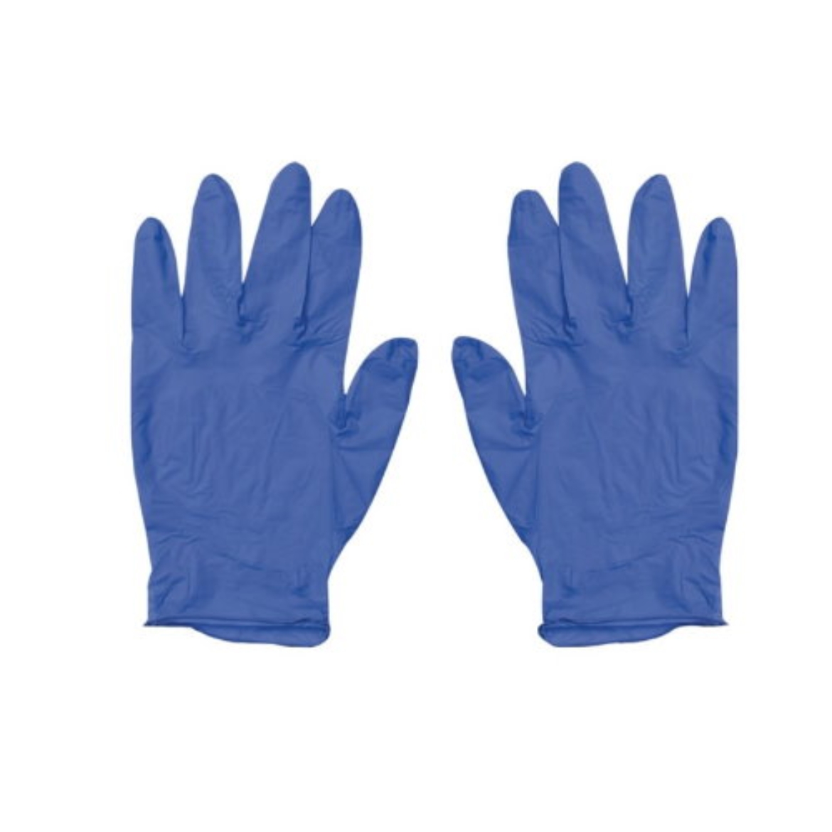 Gloves Vinyl Blue Large 100pcs-WORKPLACE の画像