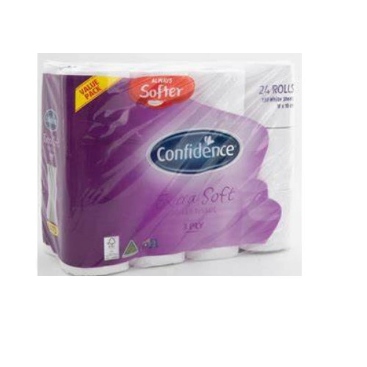 Picture of Toilet Paper Rolls Confidence 3ply 24pk