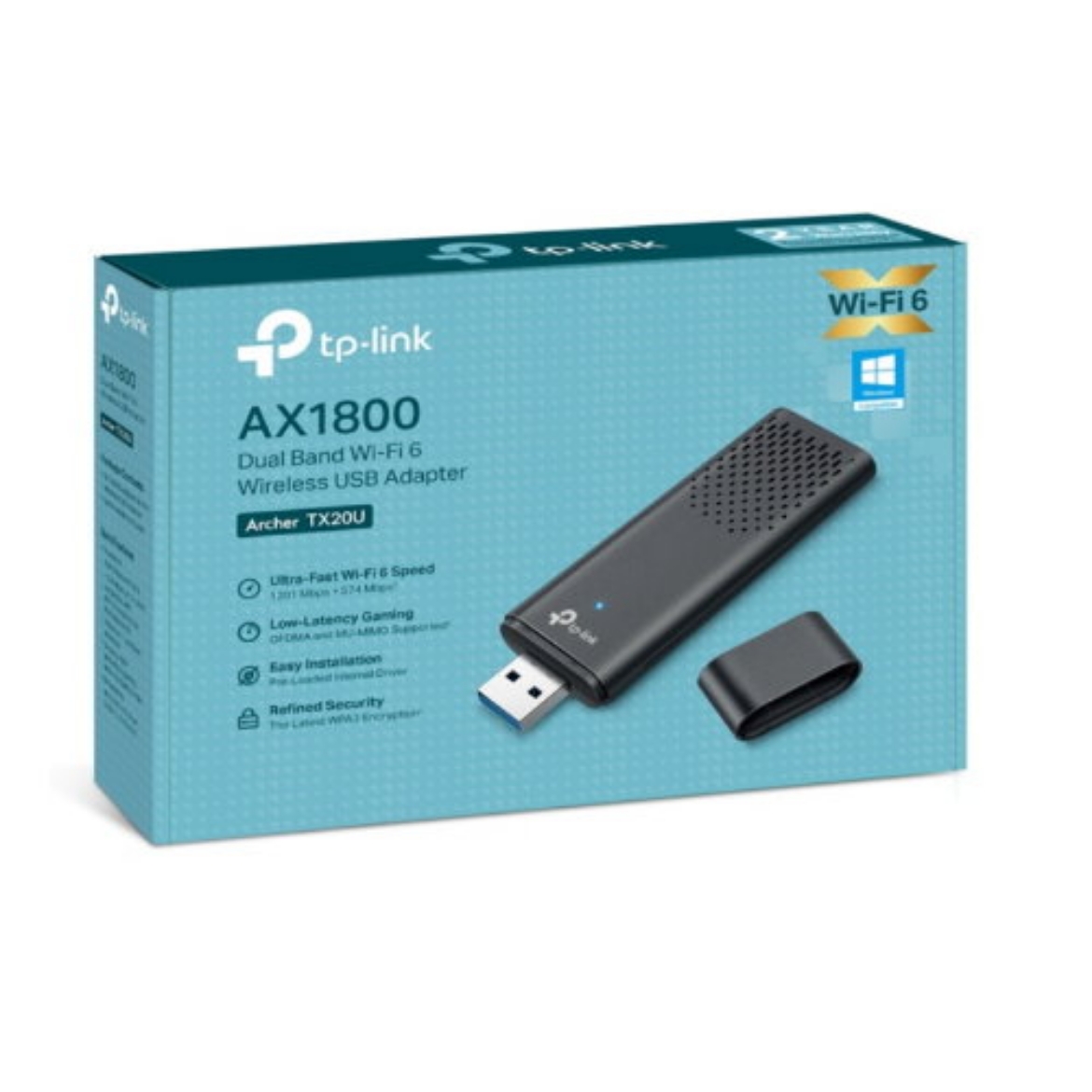 Picture of Adapter TP-Link Archer TX20U AX1800 Dual Band Wi-Fi 6 Wireless USB Adapter