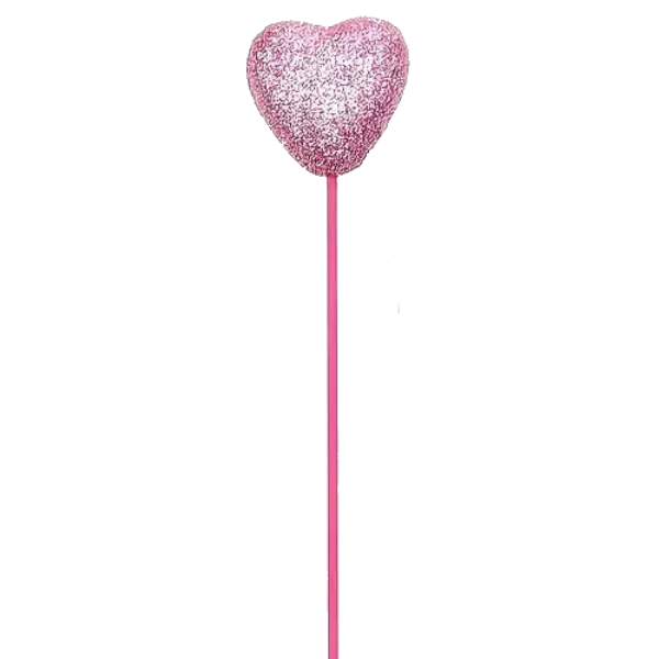 Picture of Stems Heart Glittery Pink 12packs