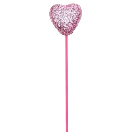 Picture of Stems Heart Glittery Pink 12packs