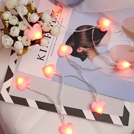 Picture of Lights String Heart-shaped Pink