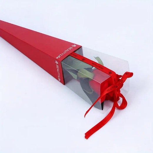 Picture of Gift Boxes folding bouquet for rose red