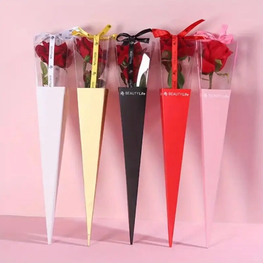 Picture of Gift Boxes folding bouquet for rose red