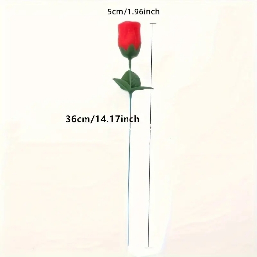 Picture of Artificial flower Rose Red 20 pcs