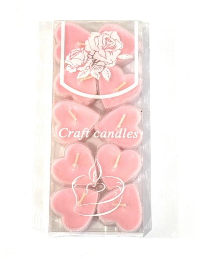 Picture of Candles tea unscented heart-shaped 10pcs
