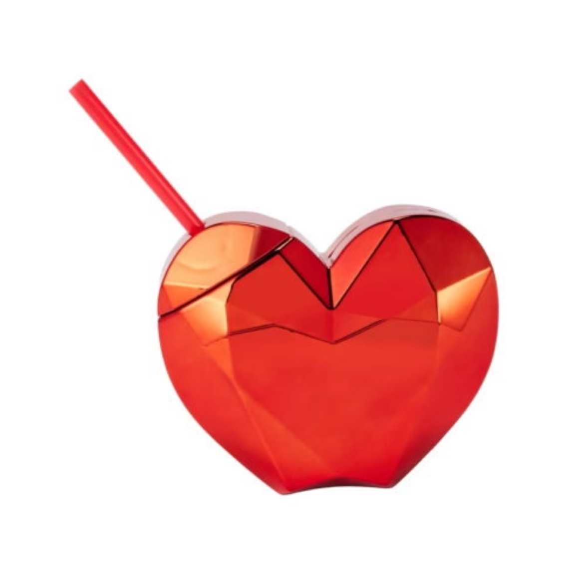 Picture of Novelty Heart Tumbler with Straw