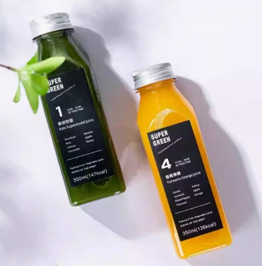 Picture of Square Plastic Bottle 350ml Takeaway Packaging Empty Bottle