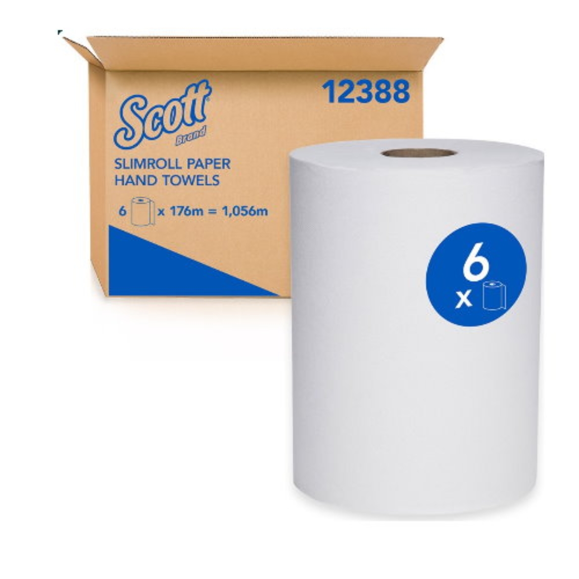Picture of Slimroll Paper Hand Towel 176mx6 Rolls-Slimroll 