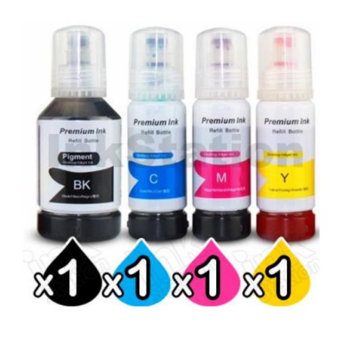 Picture of 4-Pack Genuine Epson T542 DURABRite EcoTank Ink Bottle [BK+C+M+Y]