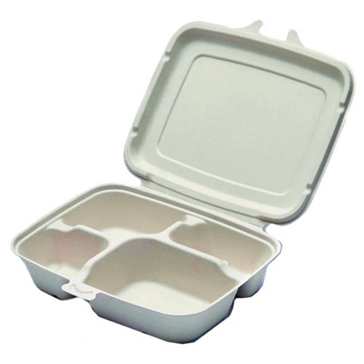 Picture of Sabert 4 Compartment Pulp Hinged Container
