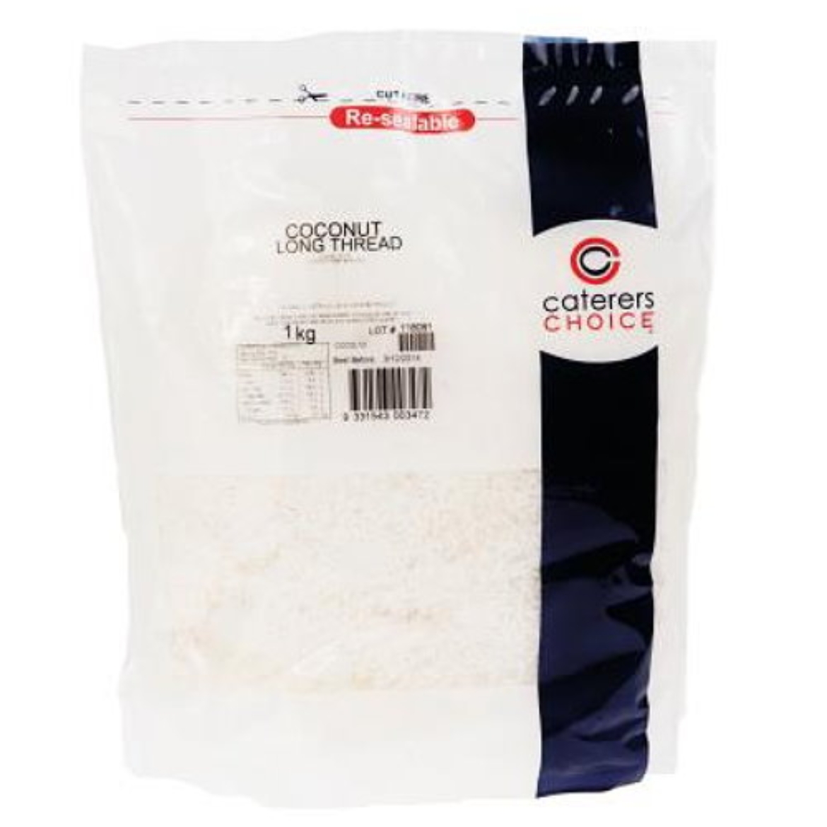Picture of Coconut Shredded Longthread 1kg-CATERERS CHOICE