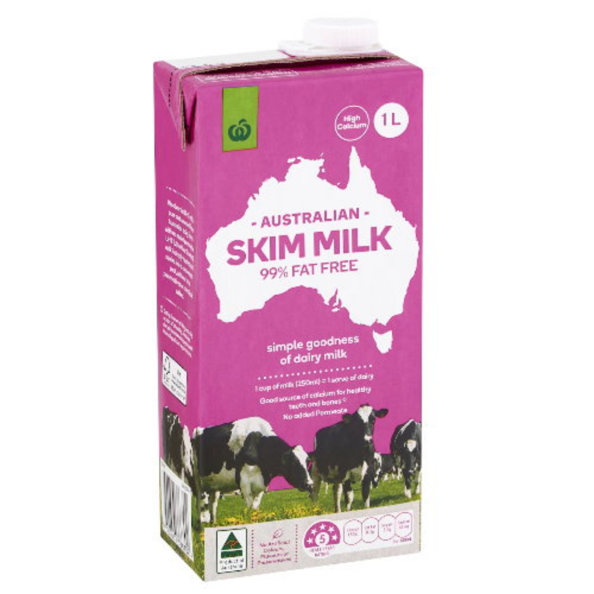 Picture of Skim Milk Long-Life Woolworths UHT 1 L