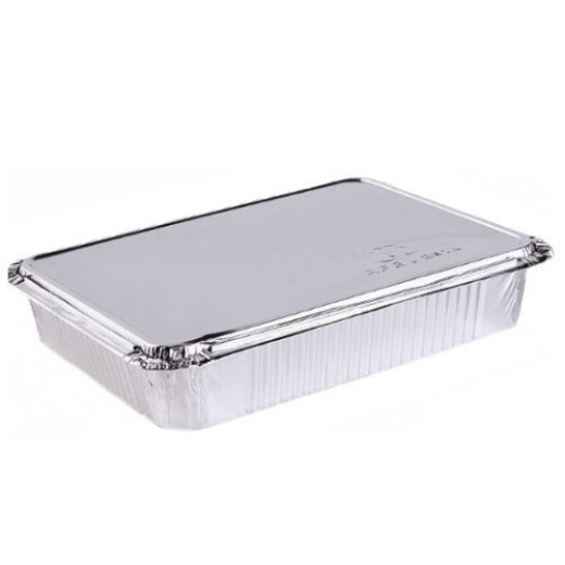 Picture of Aluminium Roster Foil Tray with Foil Lids 1100ml
