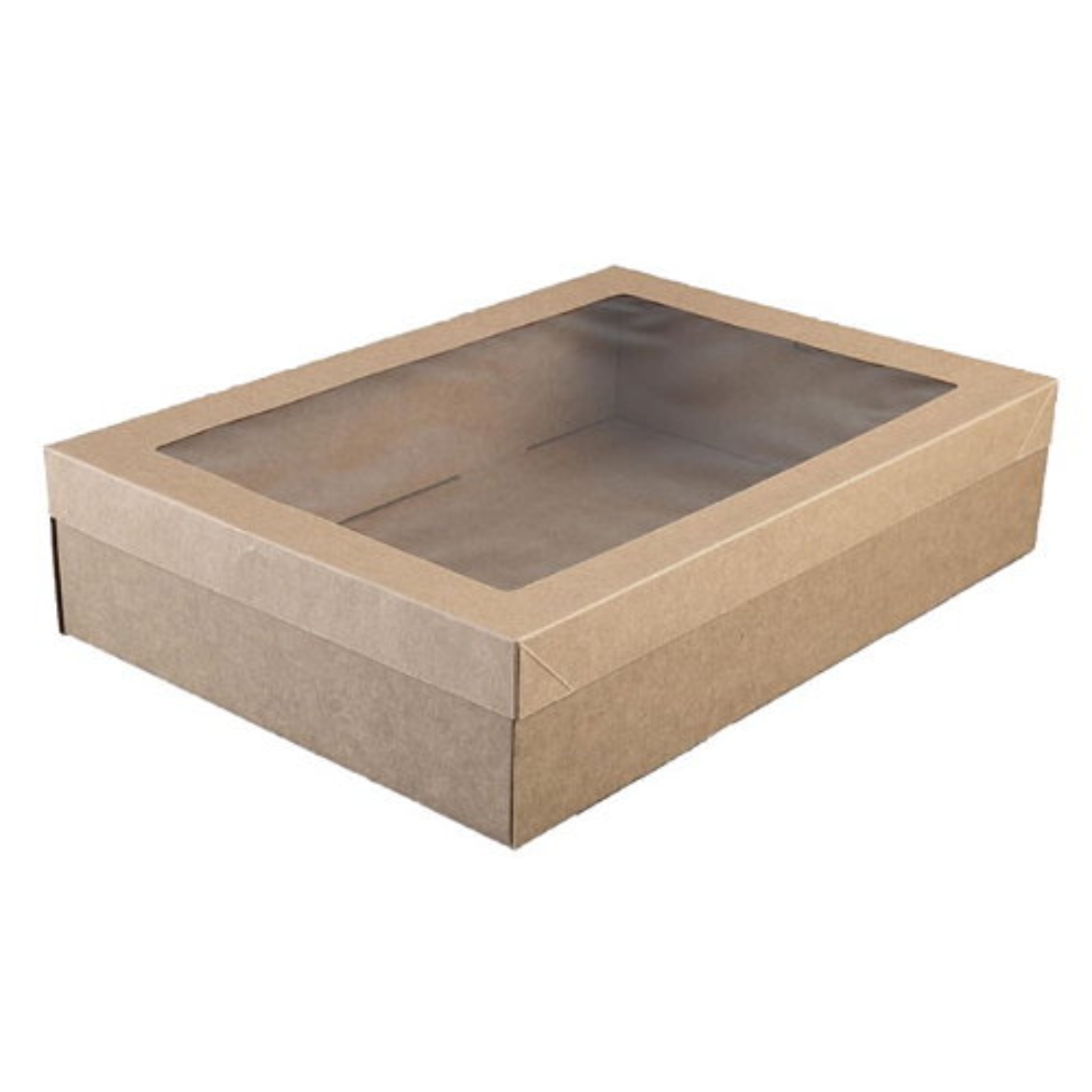 Catering Lid Kraft Brown for Small 255x155x80mm の画像