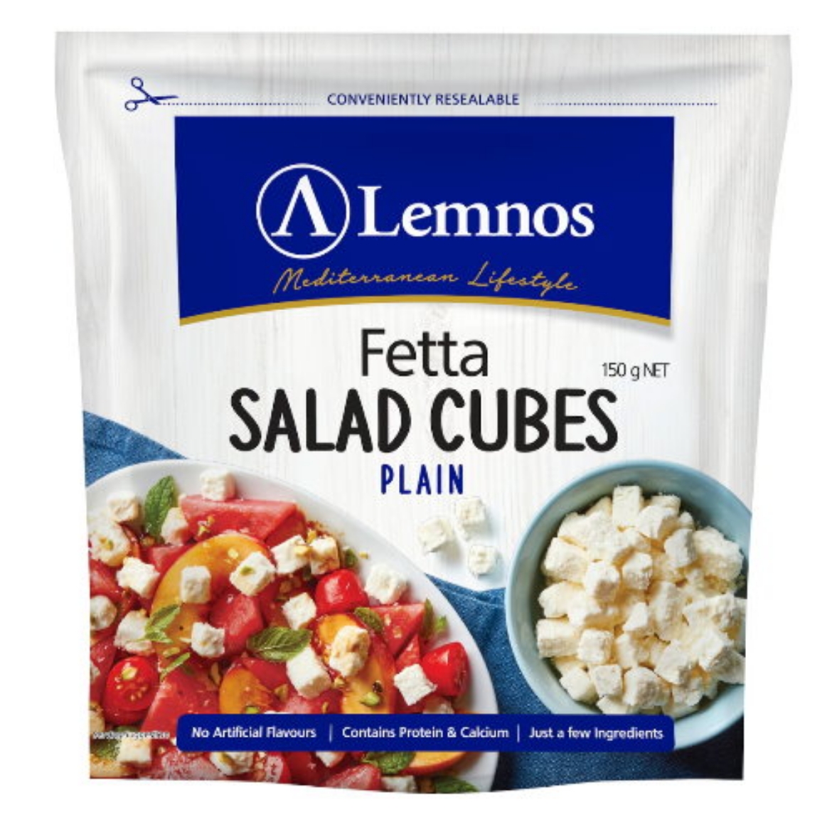 Picture of Cheese Fetta Salad Cubes 150g-Lemnos