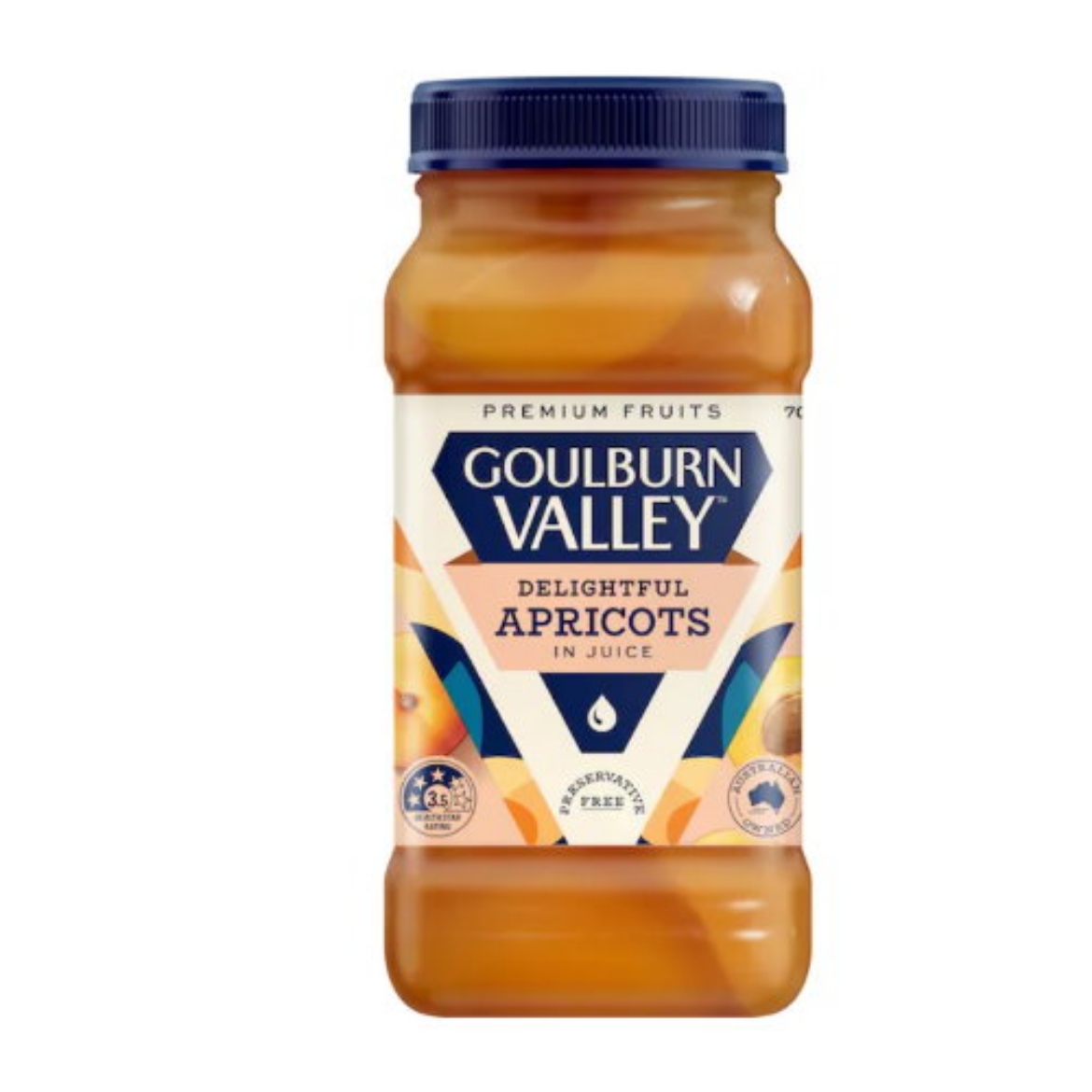 Picture of Apricot Halves In Juice 700g-Goulburn Valley