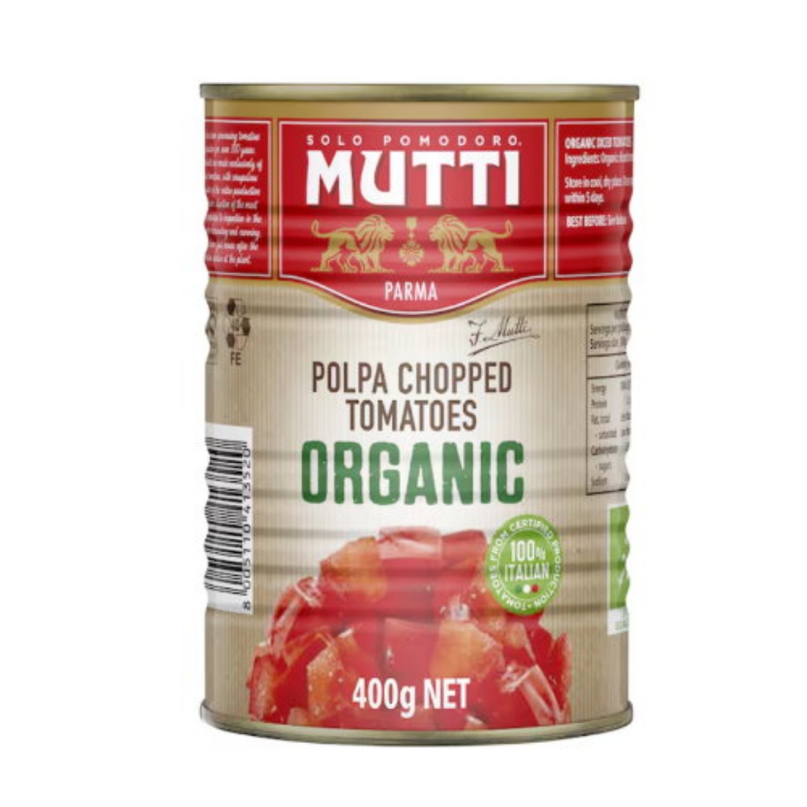 Picture of Chopped Tomatoes Organic 400g-Mutti