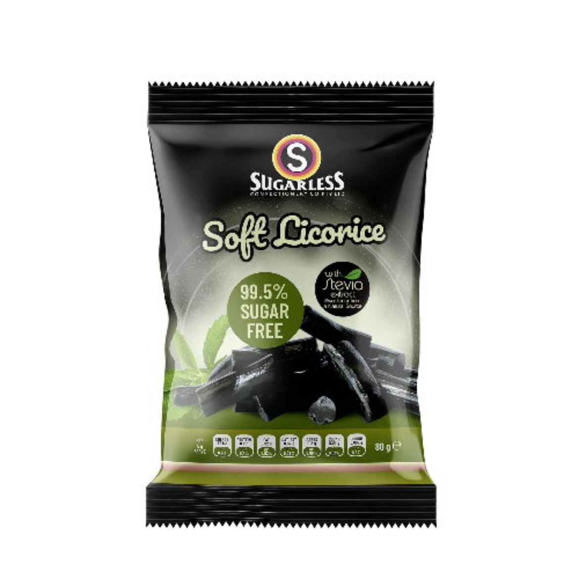 Picture of Confectionery Licorice Pieces with Stevia 80 g