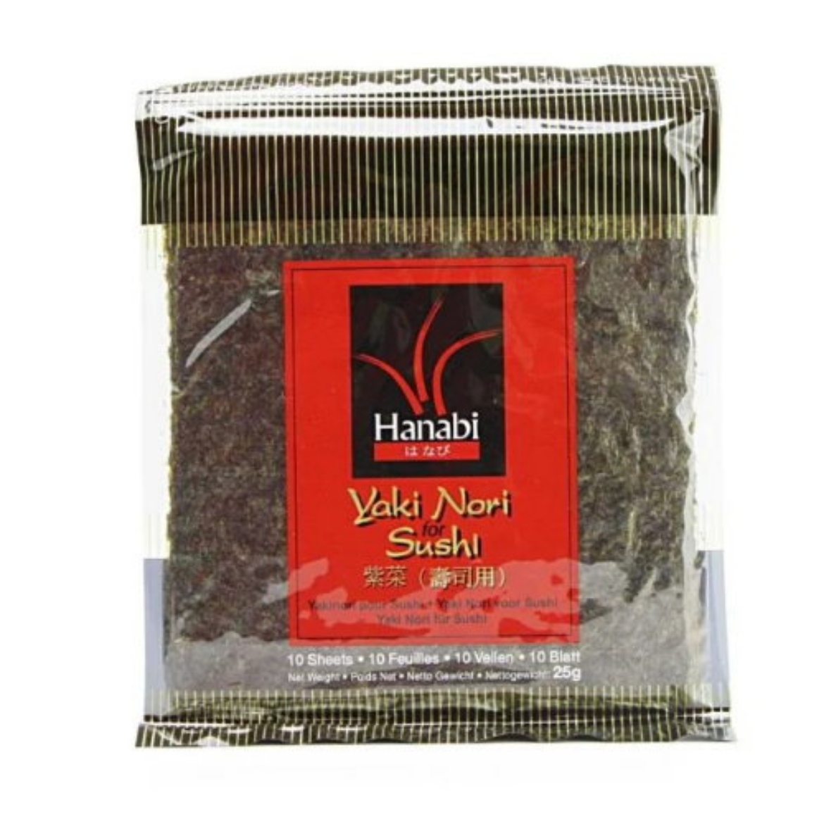 Picture of Yaki Nori For Sushi 10 sheets-Hanabi 